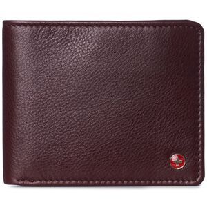Alpine Swiss Mens Leather RFID Bifold Wallet 2 ID Windows Divided Bill Section